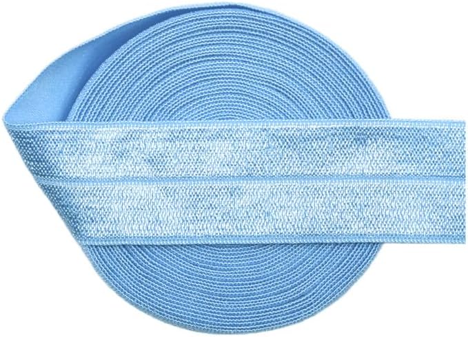 1 Inch Knit Elastic Band for Sewing Projects - Placid Blue