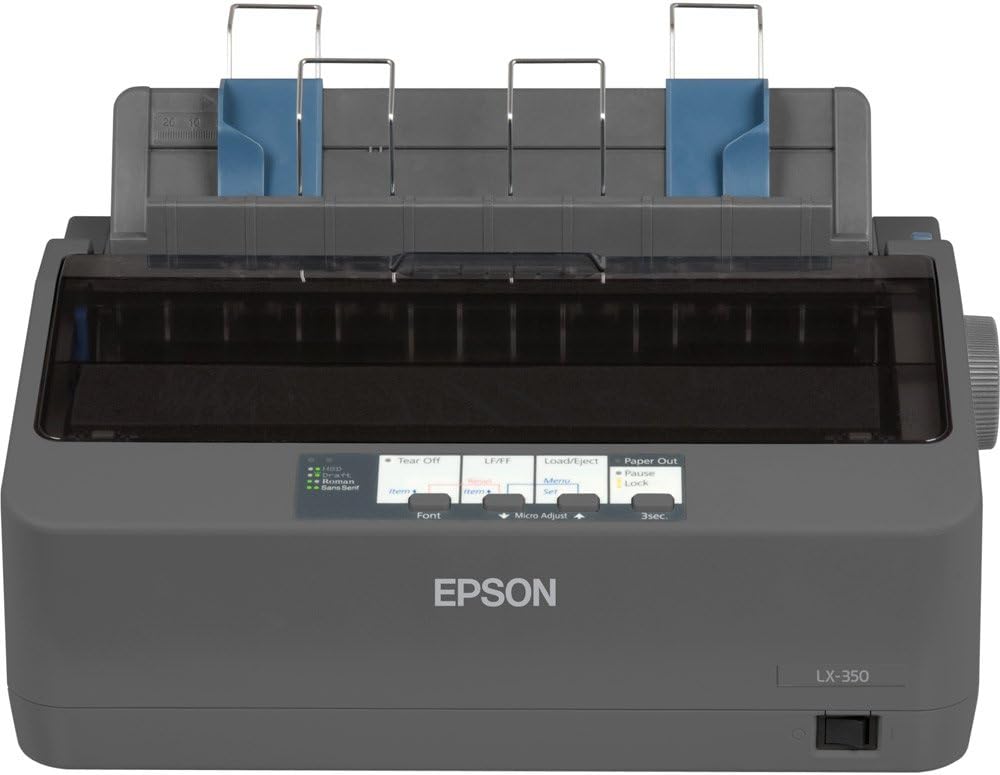 Epson LX-350 Dot Matrix Printer - Rapid 347 char/sec Speed