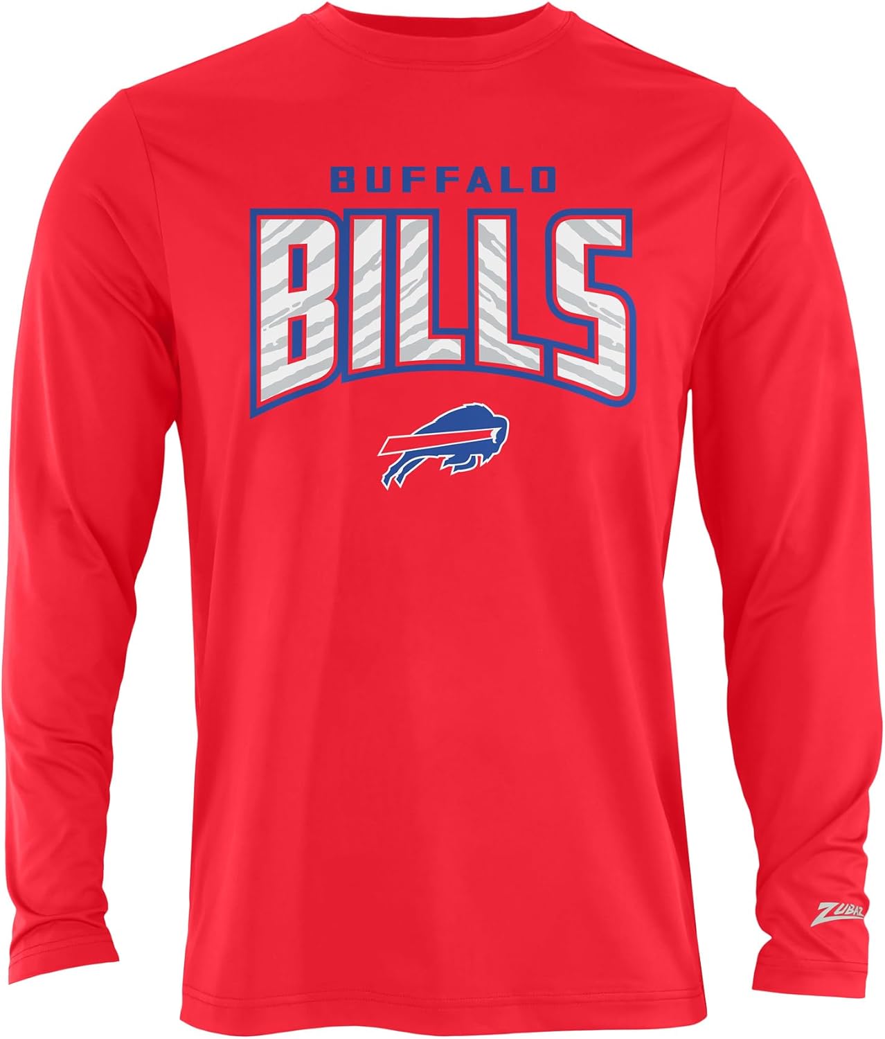 Zubaz NFL Men's Long Sleeve Team Graphic T-Shirt for Fans