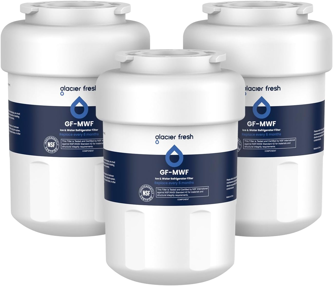 GLACIER FRESH Replacement MWF Water Filters for Clean Water