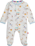 Magnetic Me Boys Modal Baby Footie Pajamas - Silky Soft Modal