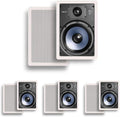 Polk RC85i 8in In-Wall Speakers (Pair) - Moisture-Resistant Home Audio