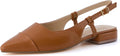 CUSHIONAIRE Women's Forever Pointed Toe Sling Back Dress Shoe - Cream