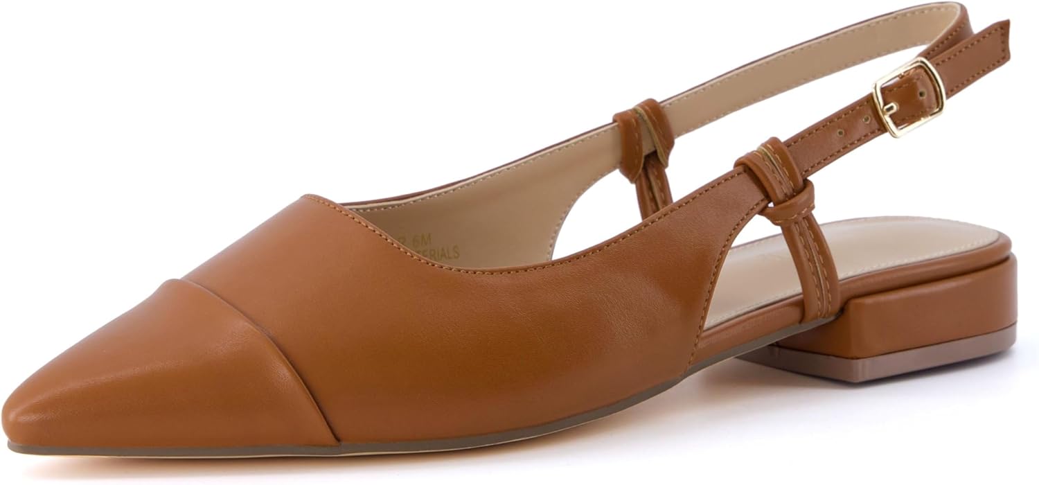 CUSHIONAIRE Women's Forever Pointed Toe Sling Back Dress Shoe