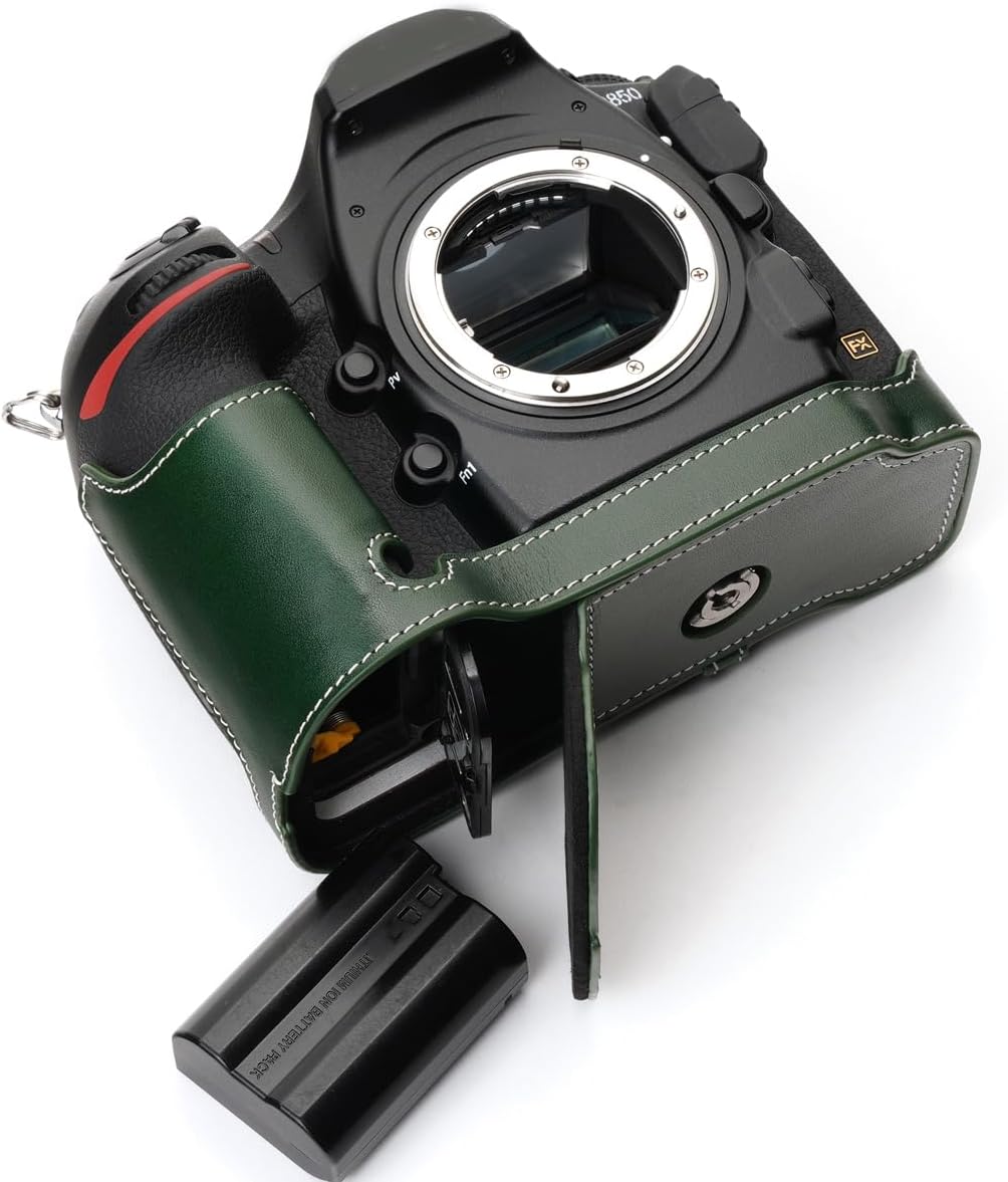 Handmade Genuine Leather Half Camera Case for Nikon D850