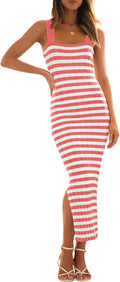MEROKEETY Women's 2025 Summer Bodycon Midi Dress (Style M3KR)