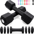 Home Gym Adjustable Dumbbells Pair 10 LB and 12 LB for Fitness