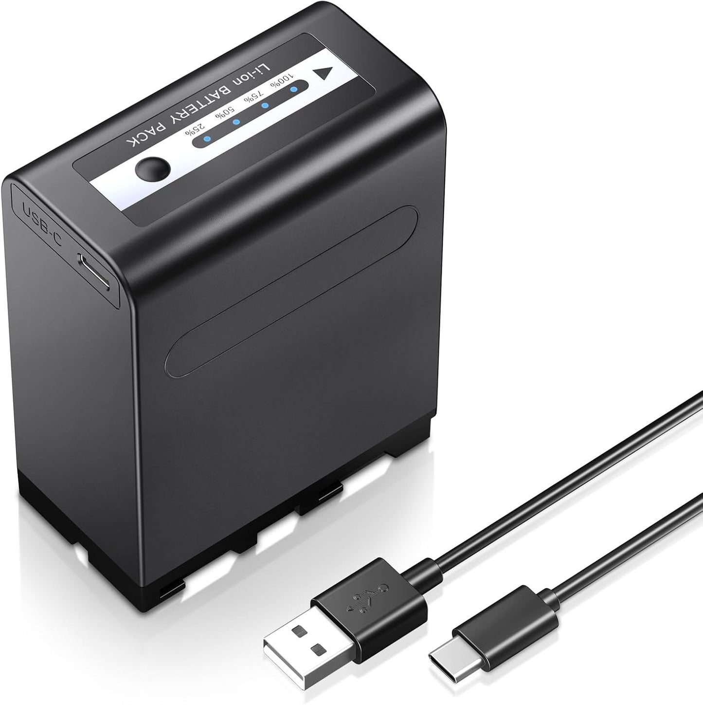 Powerextra NP-F970 Battery 10000mAh for Sony Cameras & Lights