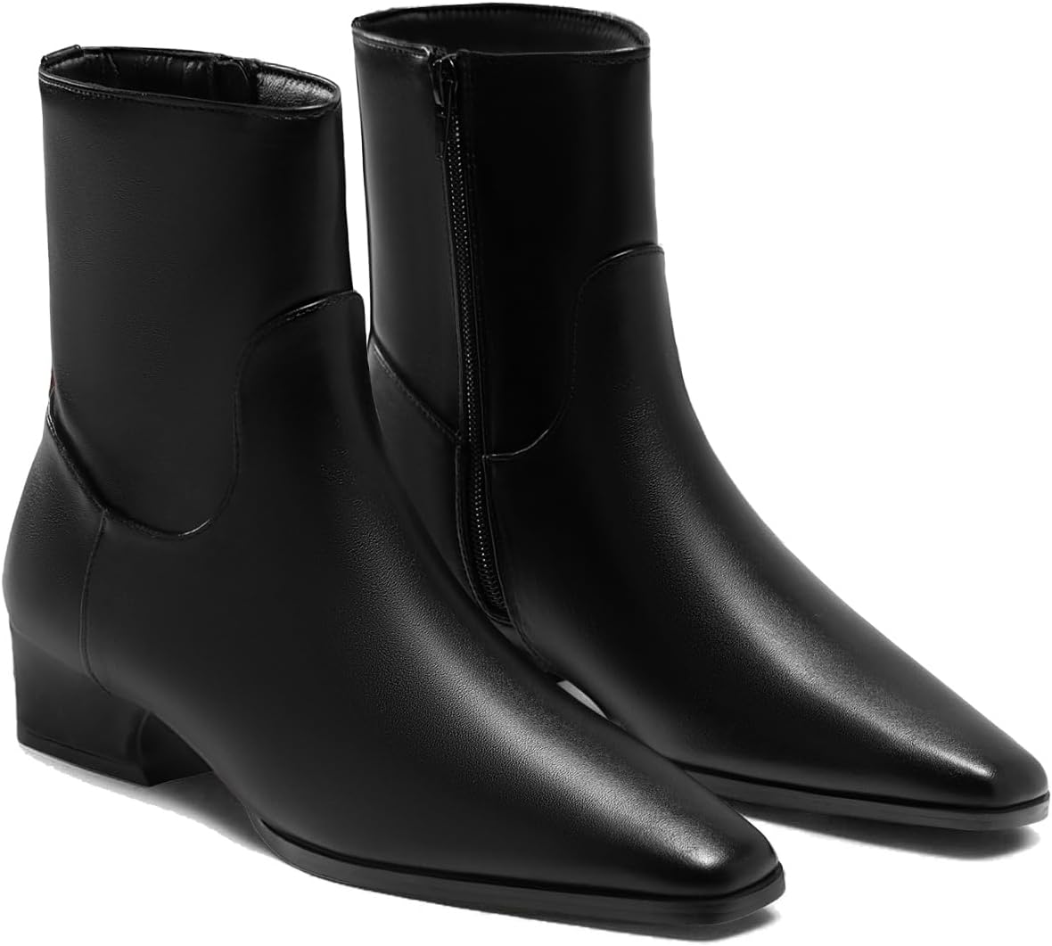 Coutgo Womens Booties Low Heel Ankle Boots for Every Occasion