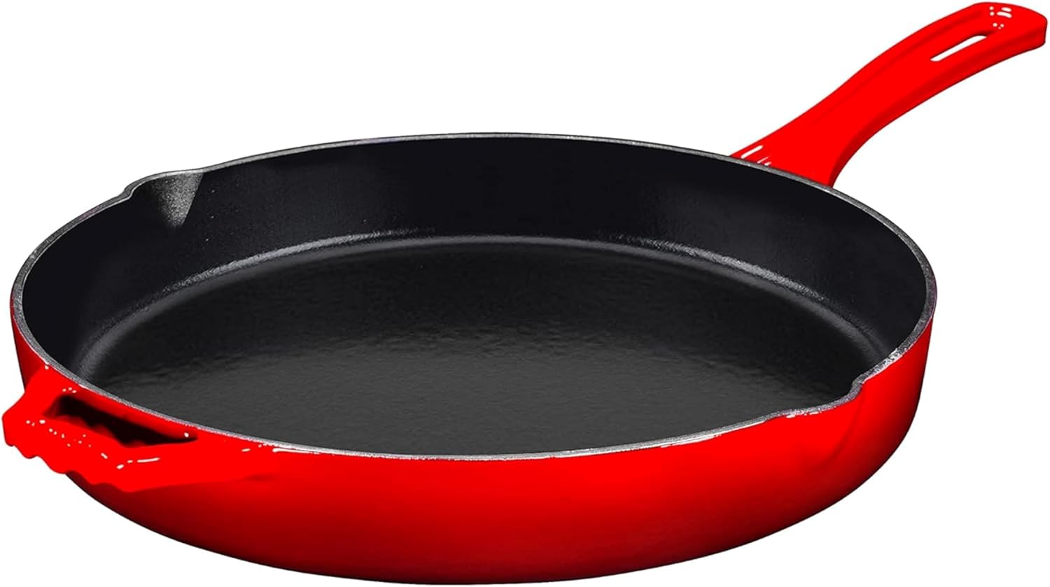 12-Inch Enameled Cast Iron Skillet for Versatile Cooking