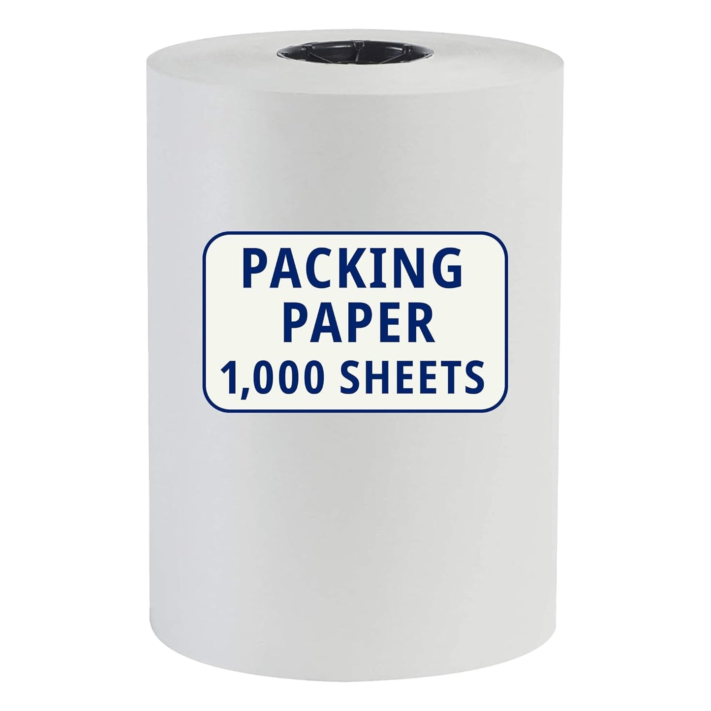BOX USA Packing Paper Roll - Large White Newsprint for Shipping