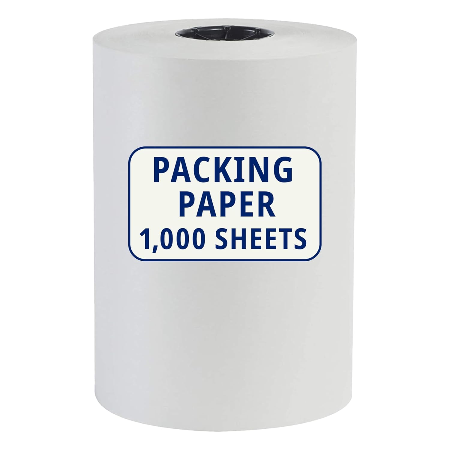 BOX USA Packing Paper Roll - Large White Newsprint for Shipping