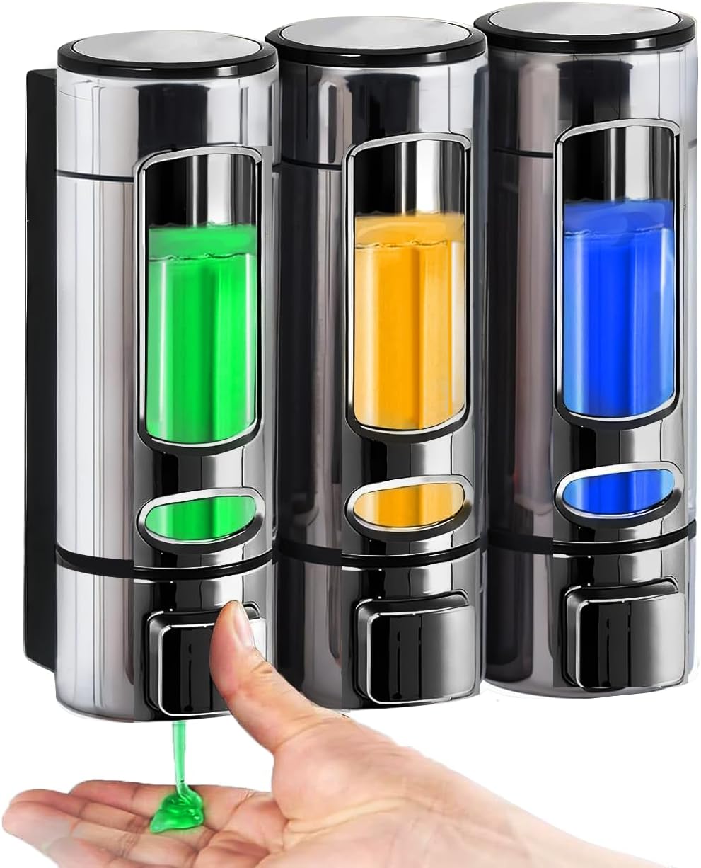1200ML Fachoige Shower Dispenser - Effortless Bathroom Organization!