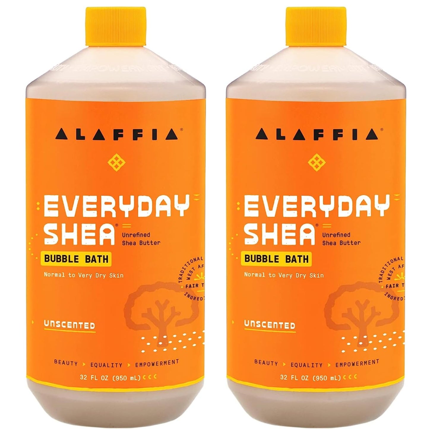 Alaffia Everyday Shea Bubble Bath for Cleanse and Moisturize