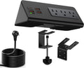 Fast Charging Edge Mount Power Strip with USB-C Ports by QZUKOY