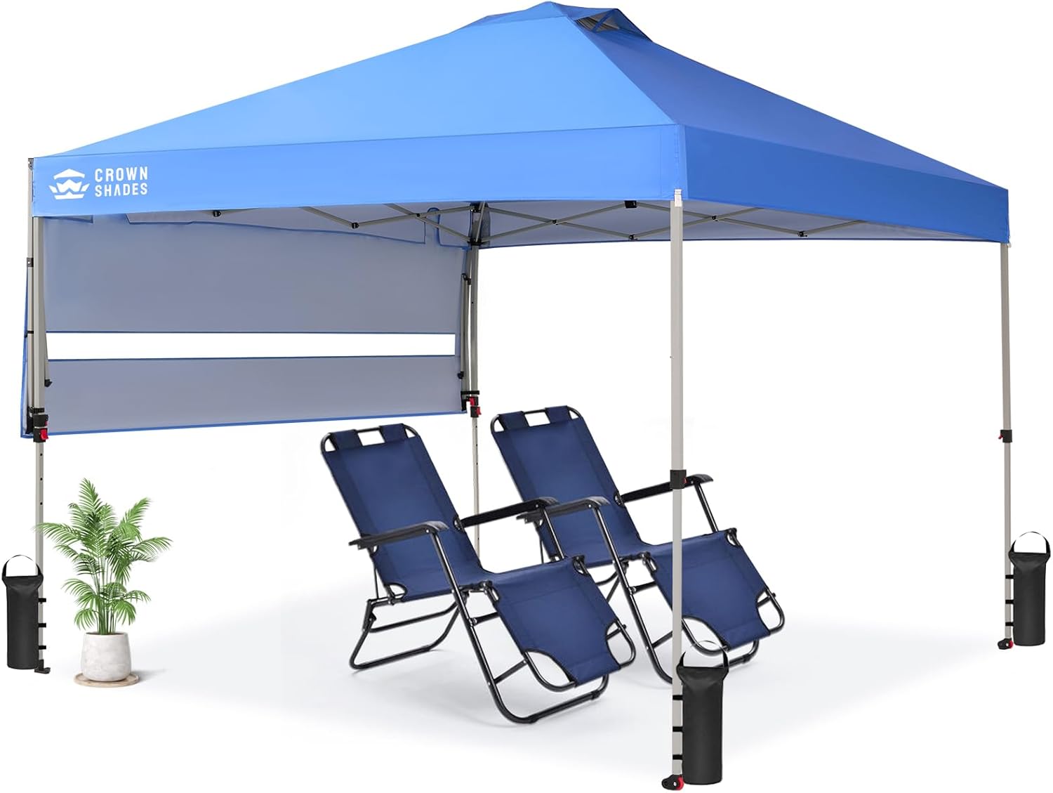 CROWN SHADES 10x10 Pop Up Canopy Tent for Outdoor Events