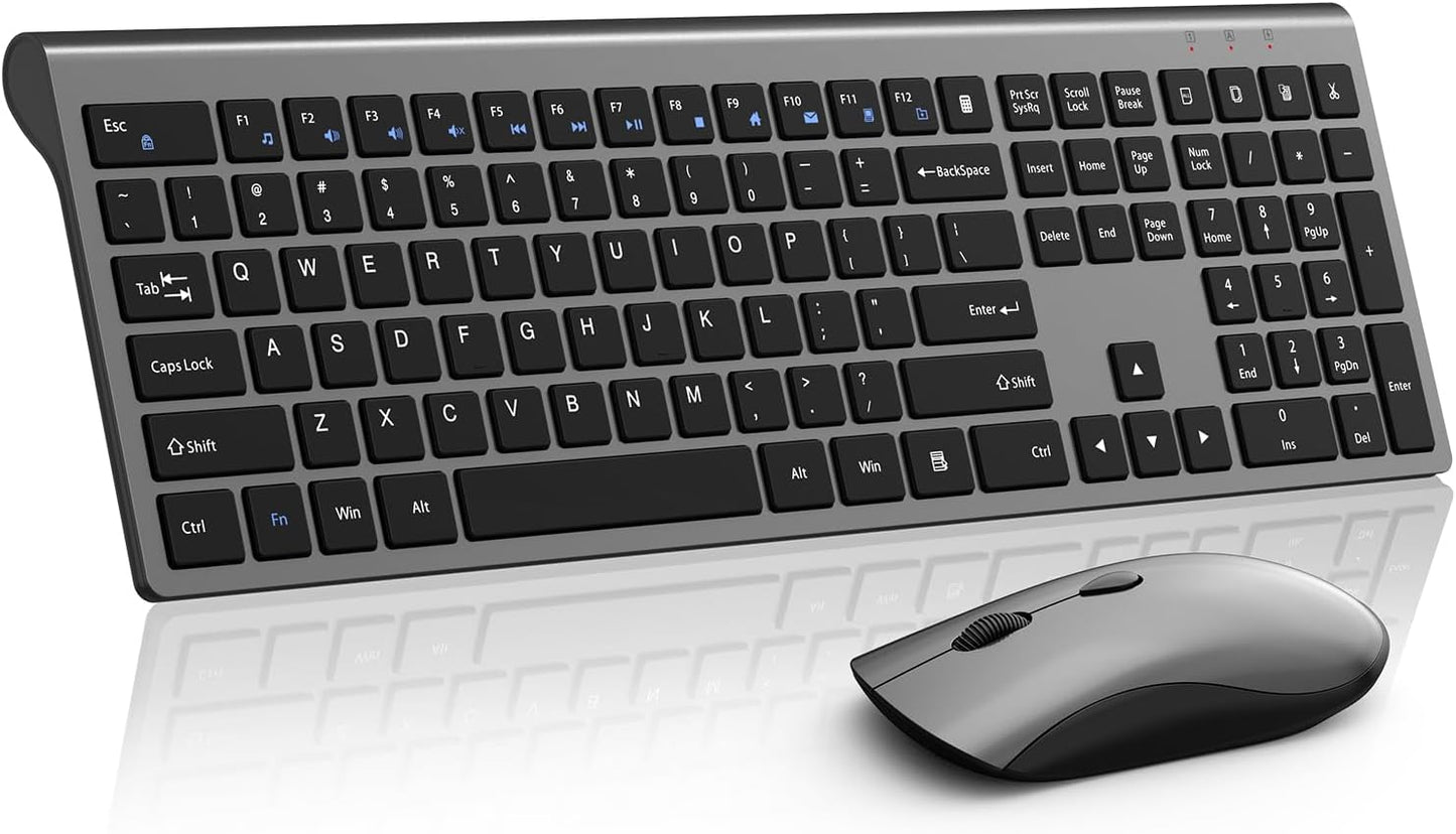 Wireless Mouse and Keyboard Combo for Silent Typing Experience