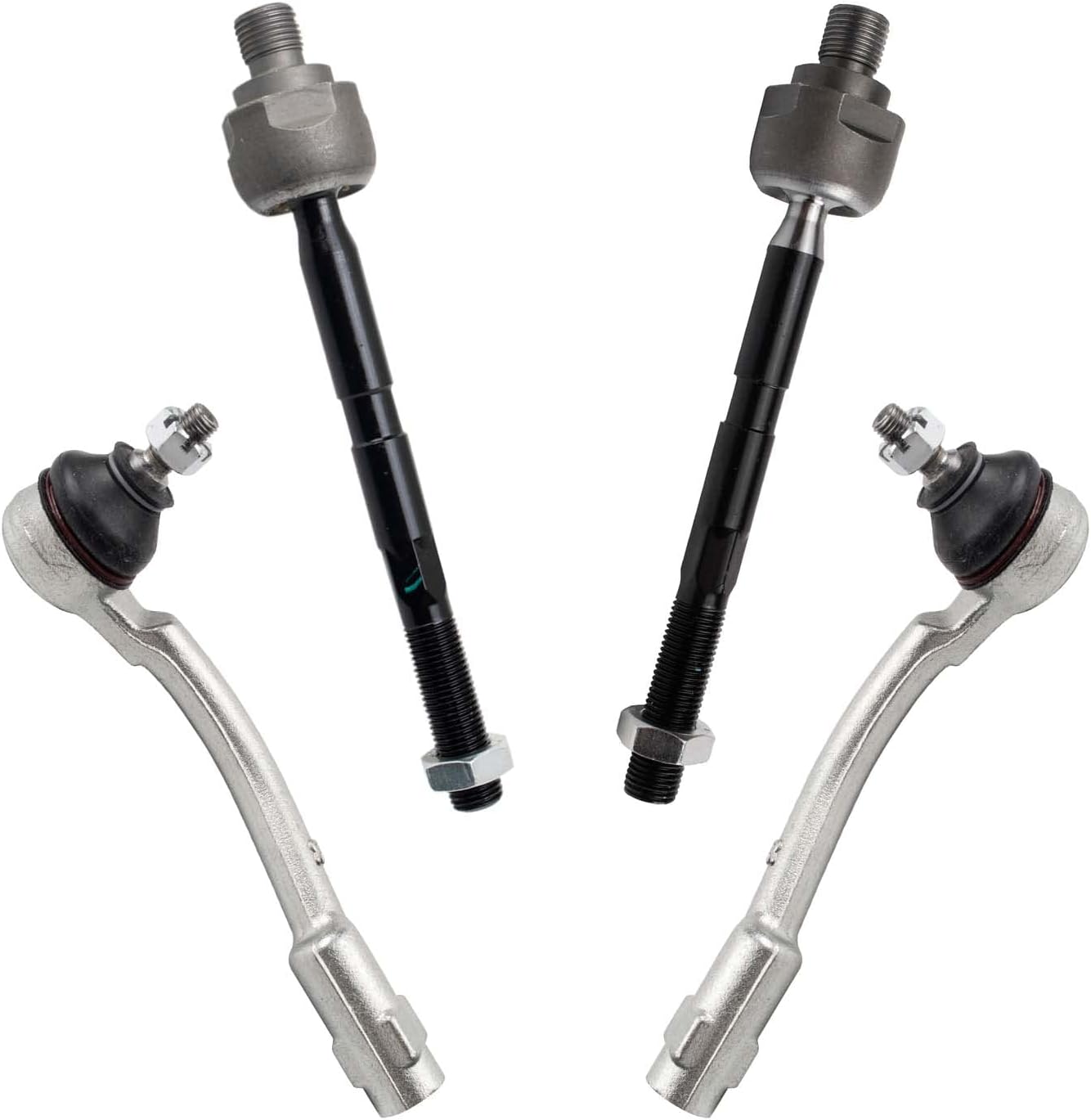 TRQ Front Tie Rod Set for 2006-2011 Kia Rio and Rio5 Models