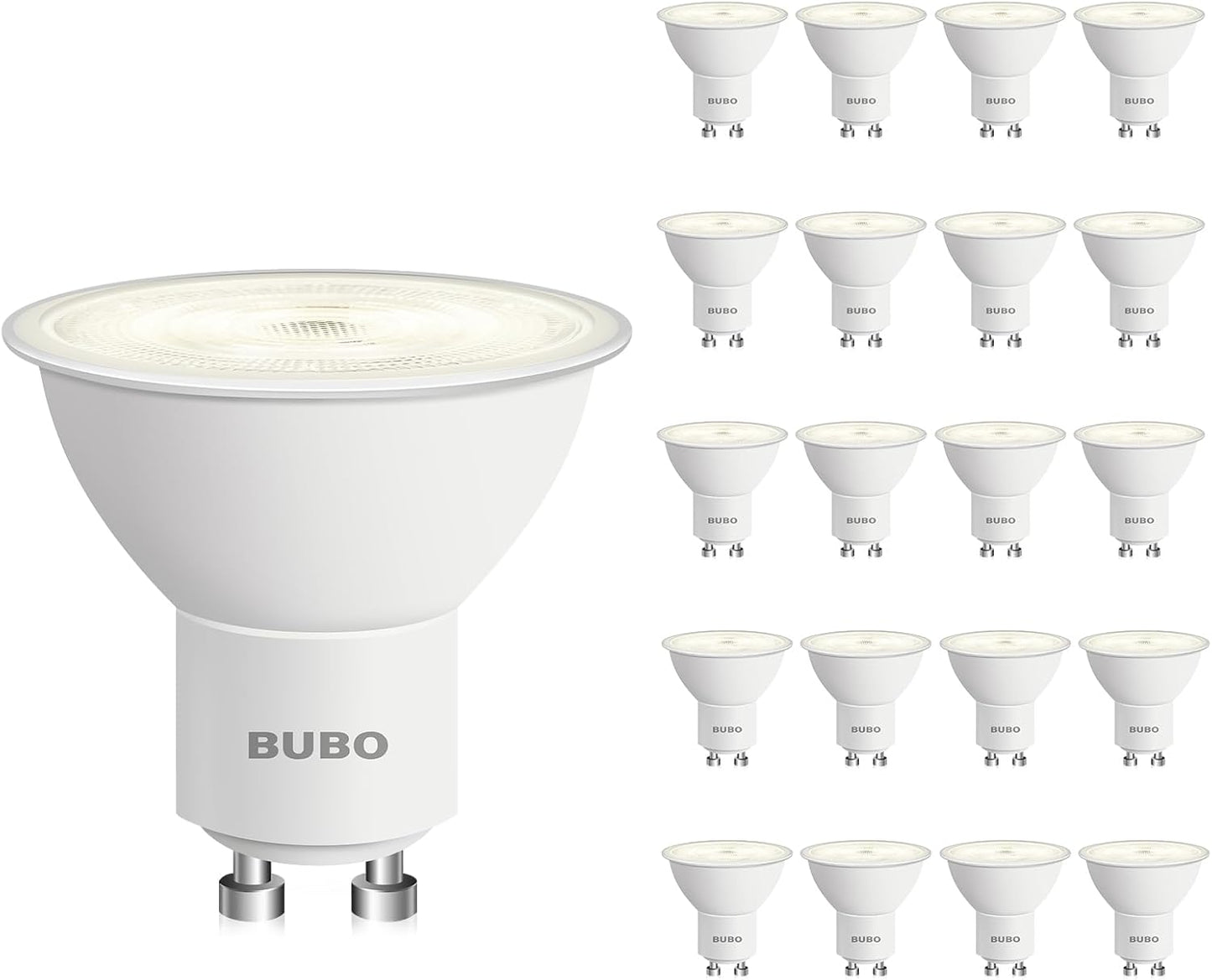 BUBO GU10 LED Bulb 6W Equivalent 50W for Bright Lighting
