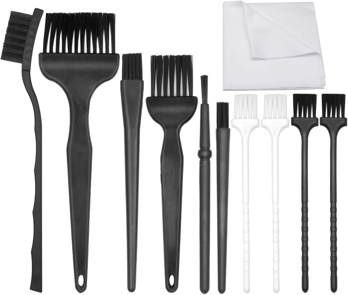 Anti Static Brush Set w/ Microfiber Cloth - 11 in 1 Cleaning Kit for Electronics
