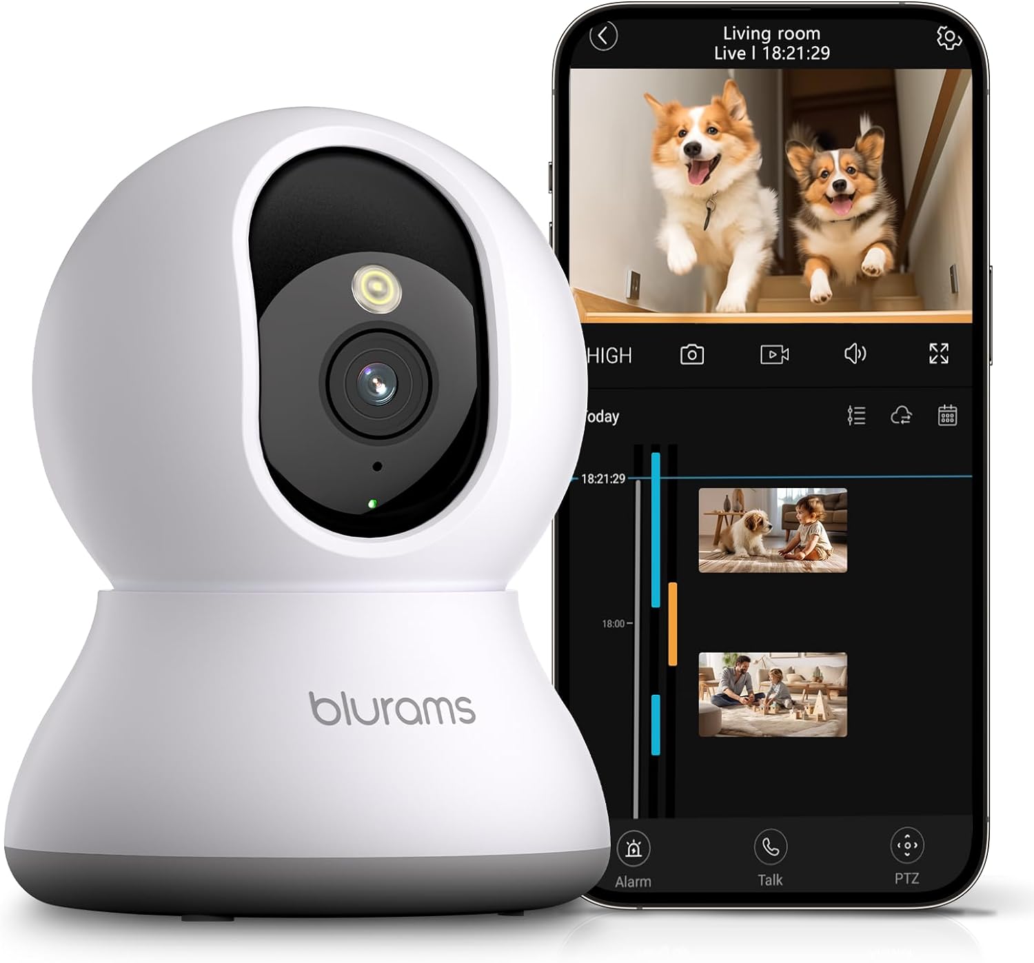 blurams 2K Pet Camera: Home Security & Motion Tracking