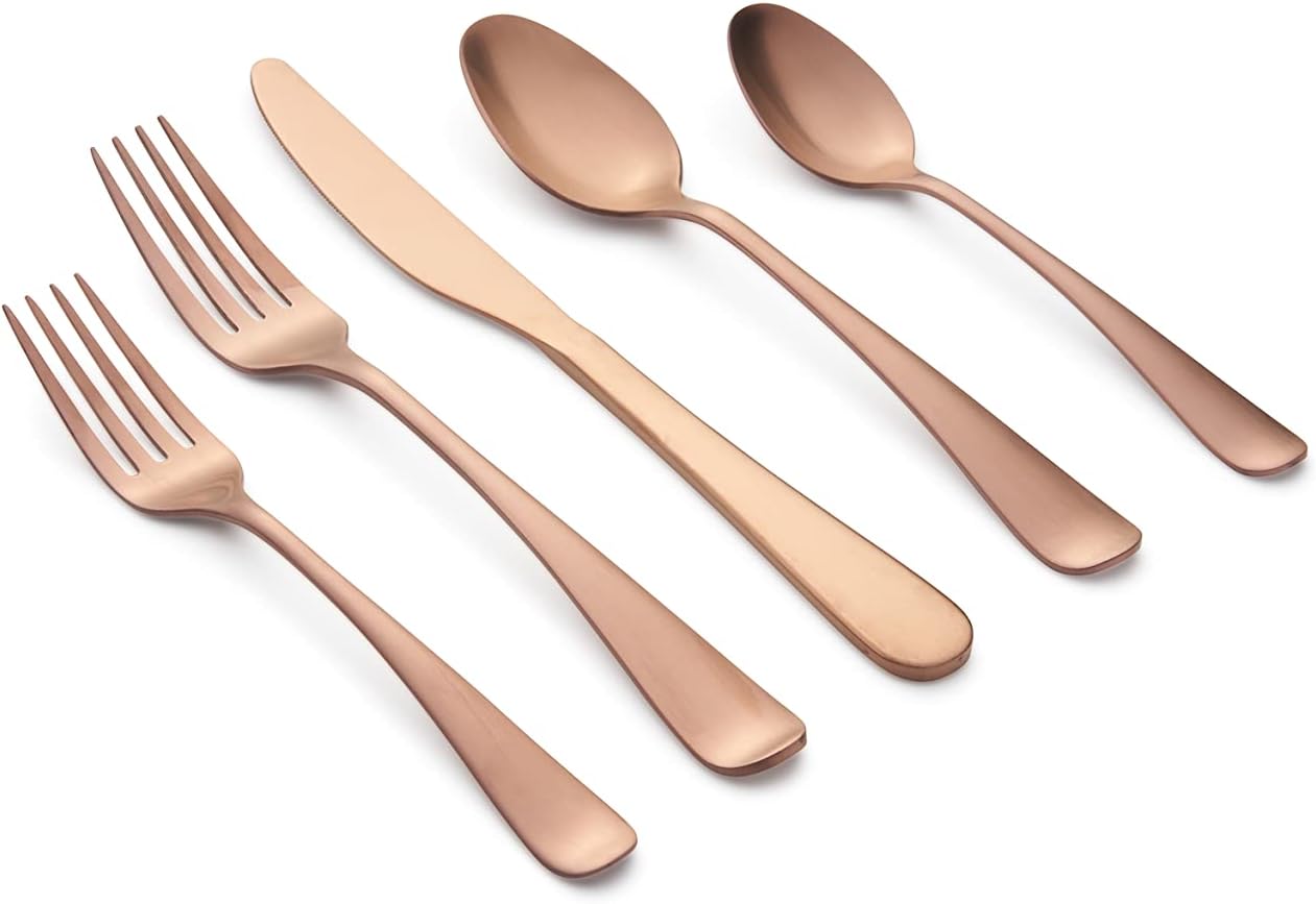 Cambridge Silversmiths Rhiannon Copper Satin Flatware Set Review