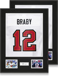 Aluminum Jersey Frame Display Case 2 Pack - Lightweight Metal Frames