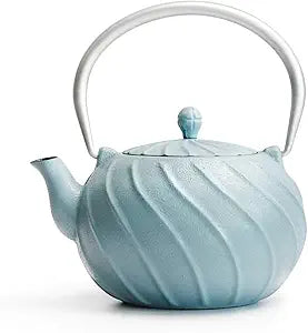 TOPTIER Japanese Cast Iron Teapot with Stainless Steel Infuser