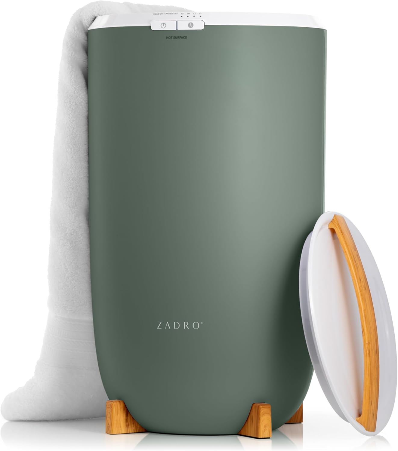 Zadro Large Hot Towel Warmer Bucket for Spa and Bathroom Use