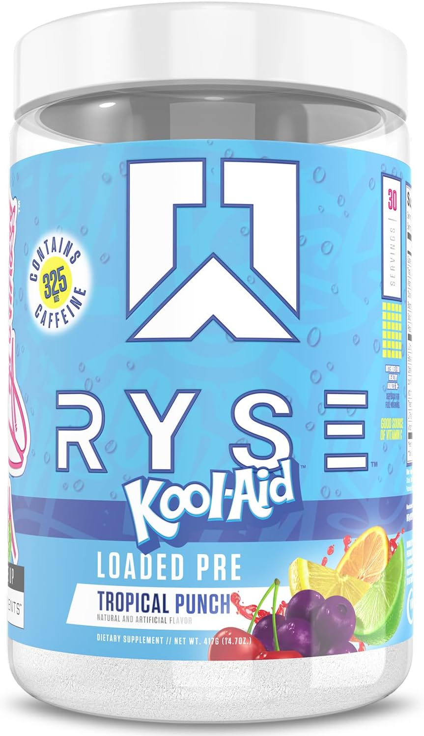 RYSE Loaded Pre Workout Powder for Energy and Focus