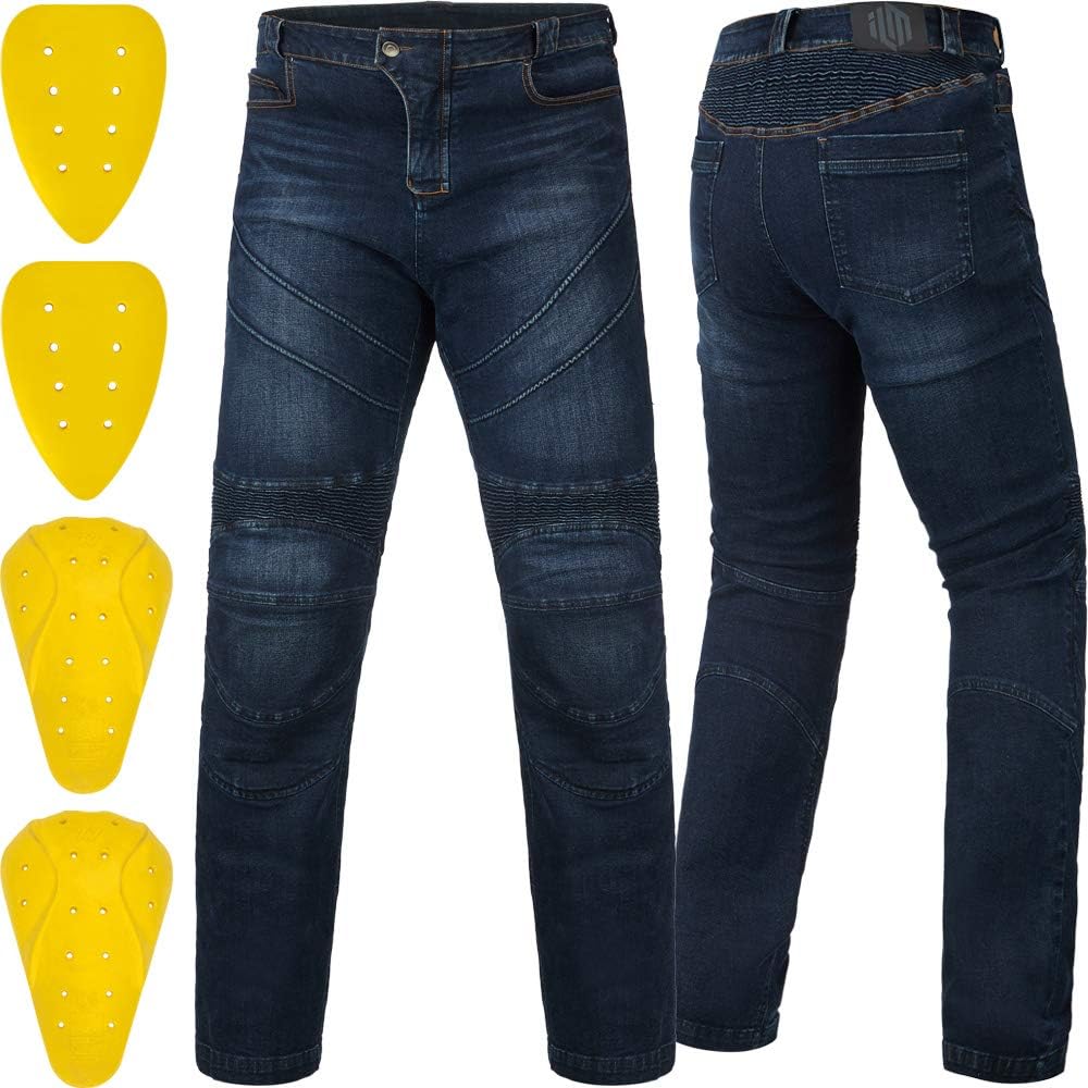 ILM Motorcycle Dirt Bike Pants for Men with CE Armor Protection