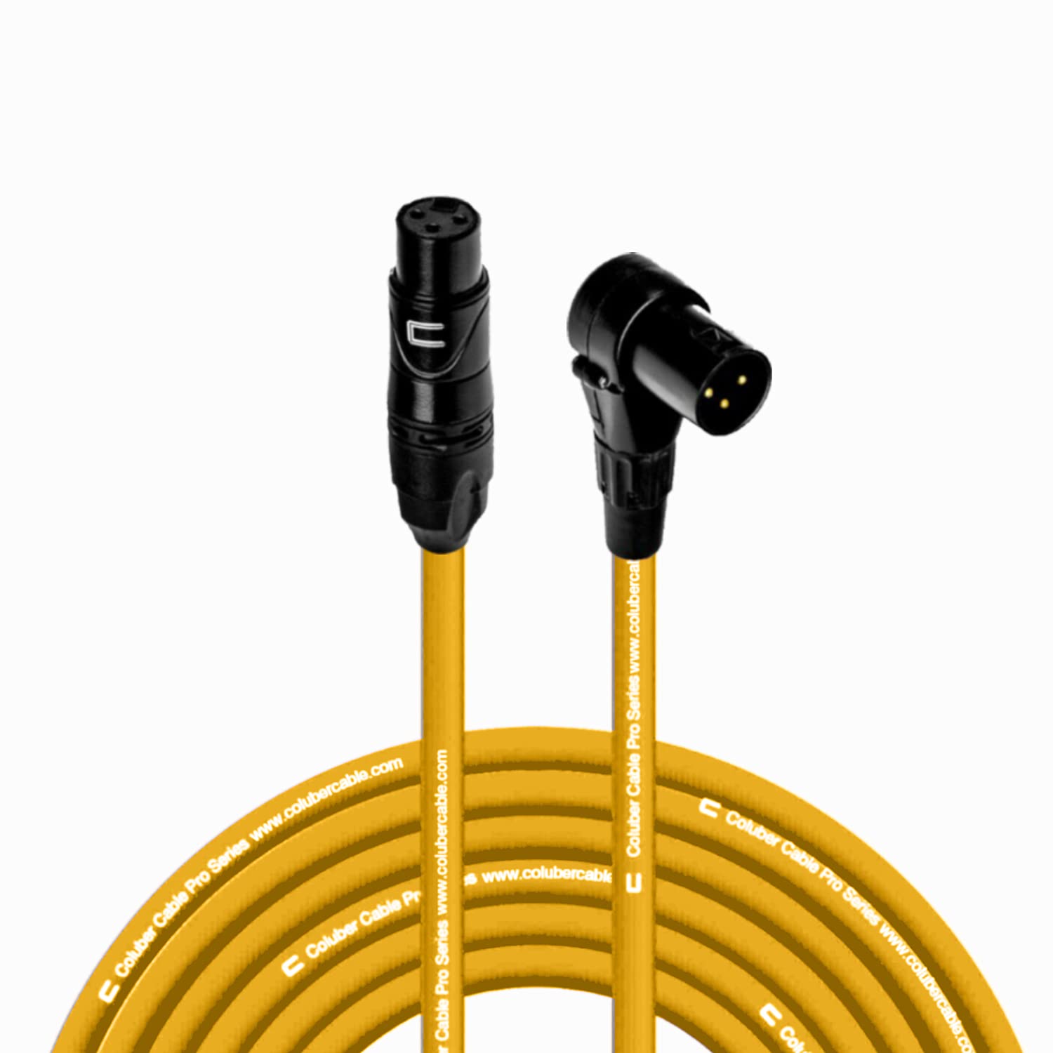 Balanced XLR Cable Female to Right Angle XLR Male - 75 Feet