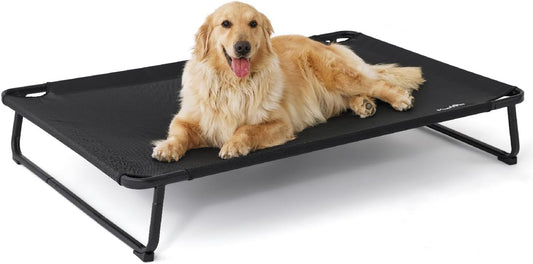 Elevated Outdoor Dog Bed for Extra Large Dogs - Heavy-Duty Cot