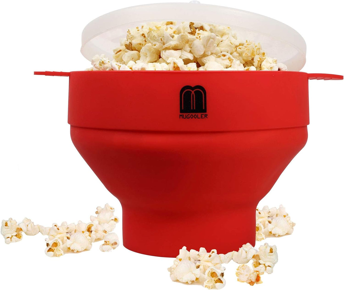 Collapsible Silicone Popcorn Maker - BPA Free & Dishwasher Safe - Easy & Quick