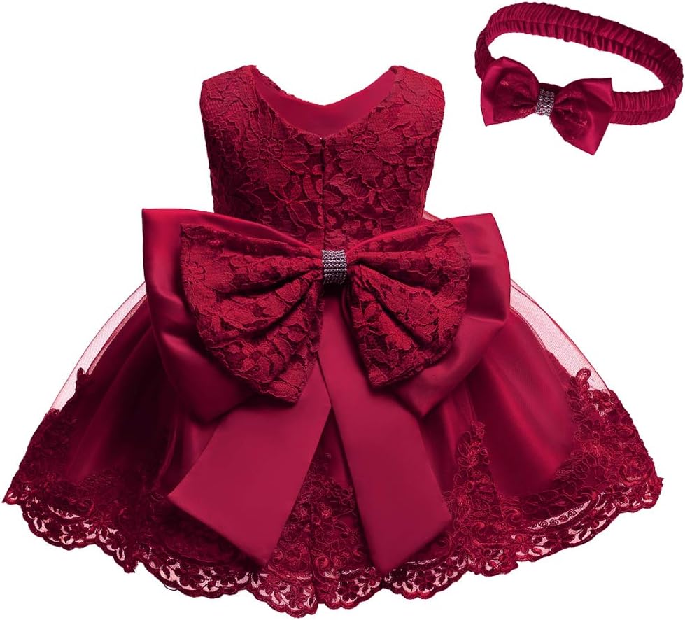 Toddler Girls Pageant Lace Dresses for Birthday Parties and More