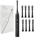 Rechargeable Electric Toothbrush with 8 Brush Heads - Powerful