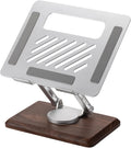 muso wood Laptop Stand for Desk - 360 Rotating Ergonomic Riser