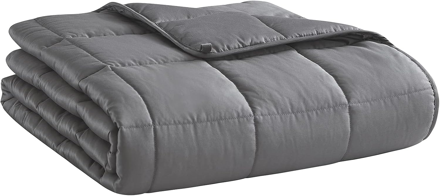 Weighted Blanket for Adults - Dark Grey, 15lbs, 48x72 in