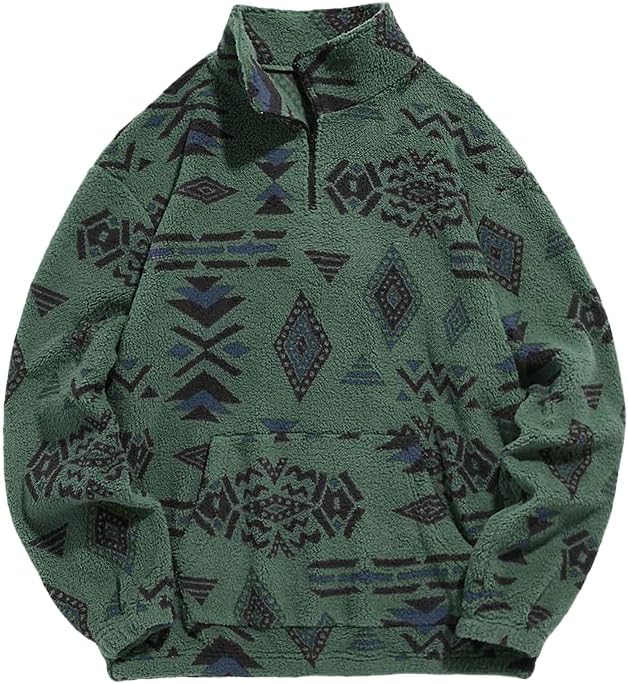 ZAFUL Men 1/4 Zipper Sweatshirt for Stylish Fall Winter Wear
