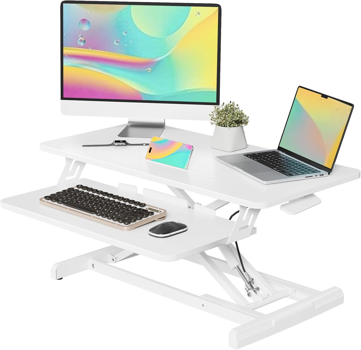 JOY worker Standing Desk Converter for Ergonomic Workstation Setup