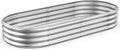 Galvanized Raised Garden Bed Kit 8ft Oval Planter - Durable Outdoor