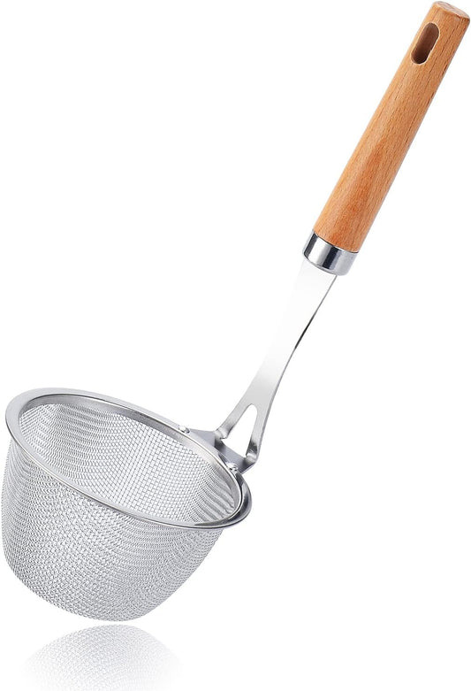 TENTA KITCHEN Stainless Steel Noodle Strainer - 3.8 inch Diameter