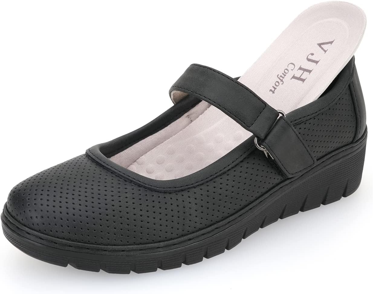 VJH confort Women s Mary Jane Flats for All-Day Comfort