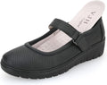 VJH confort Women's Mary Jane Flats - Breathable Lightweight