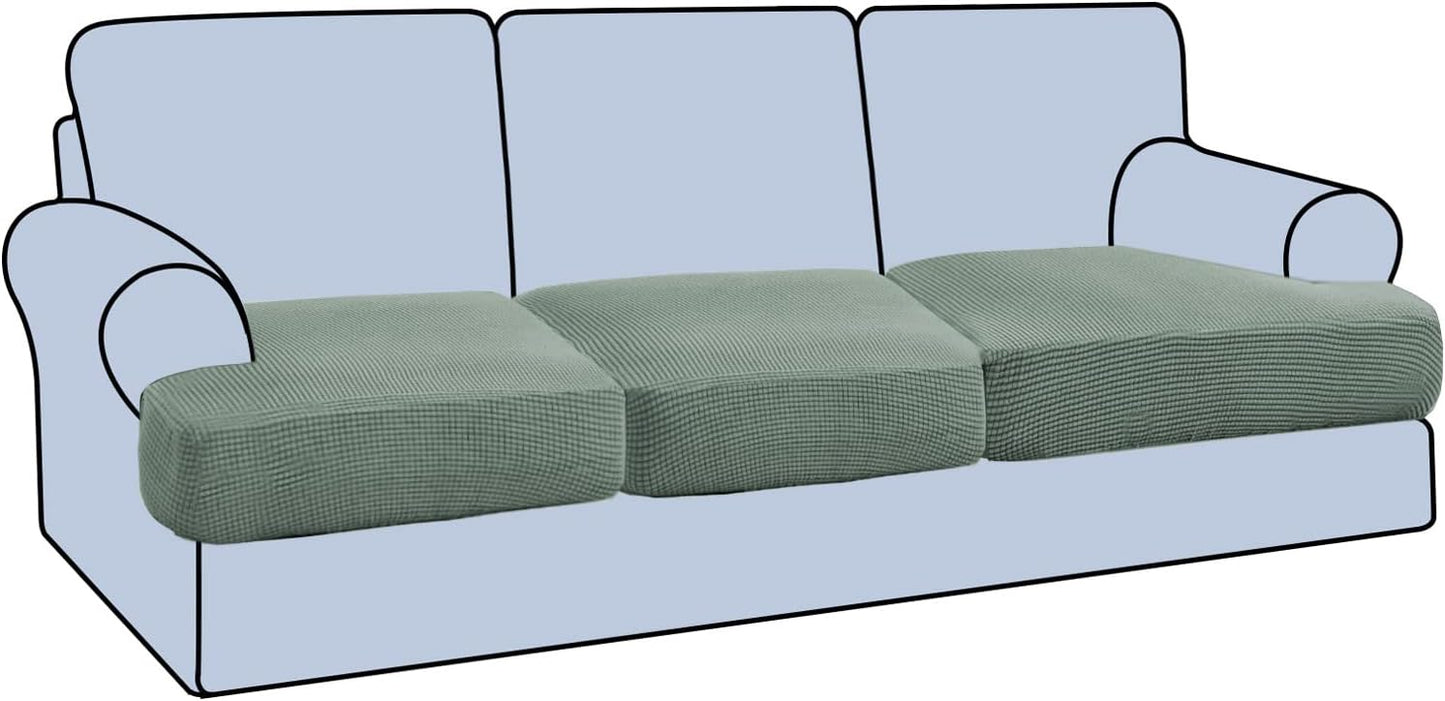 H.VERSAILTEX Stretch 3 Piece T Cushion Sofa Slipcovers Review