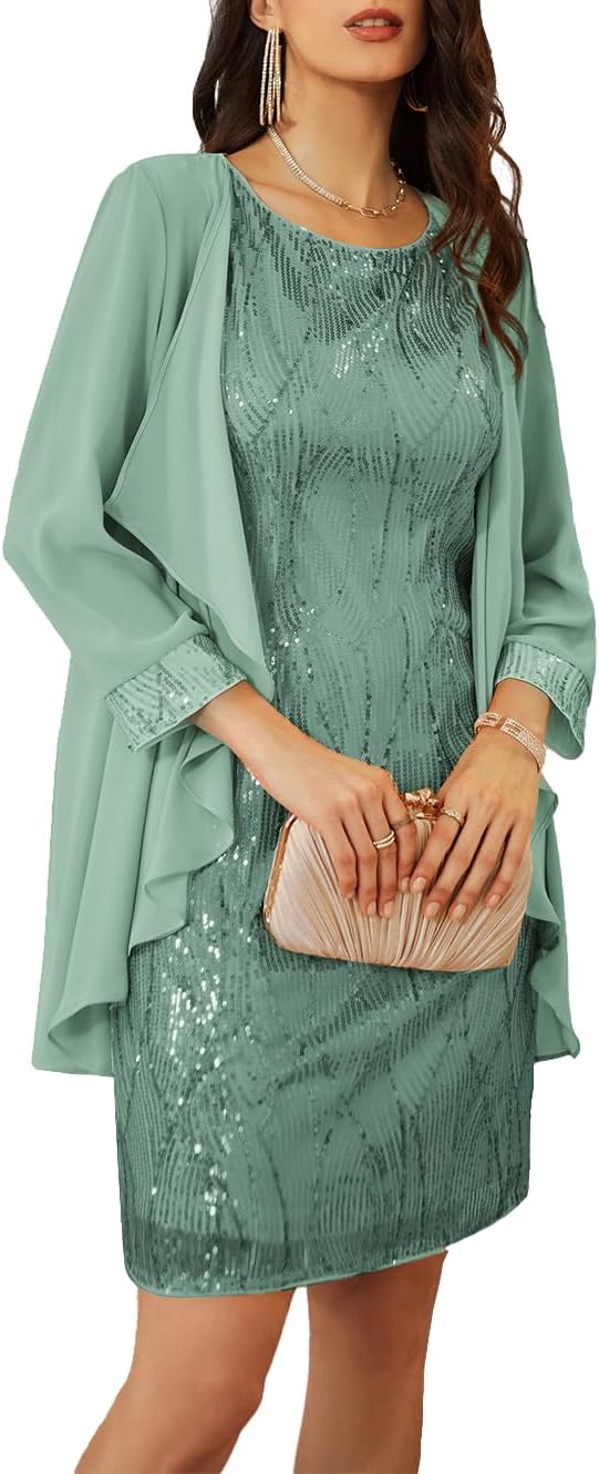 Elegant GRACE KARIN Women's Sequin Dress for Special Occasions