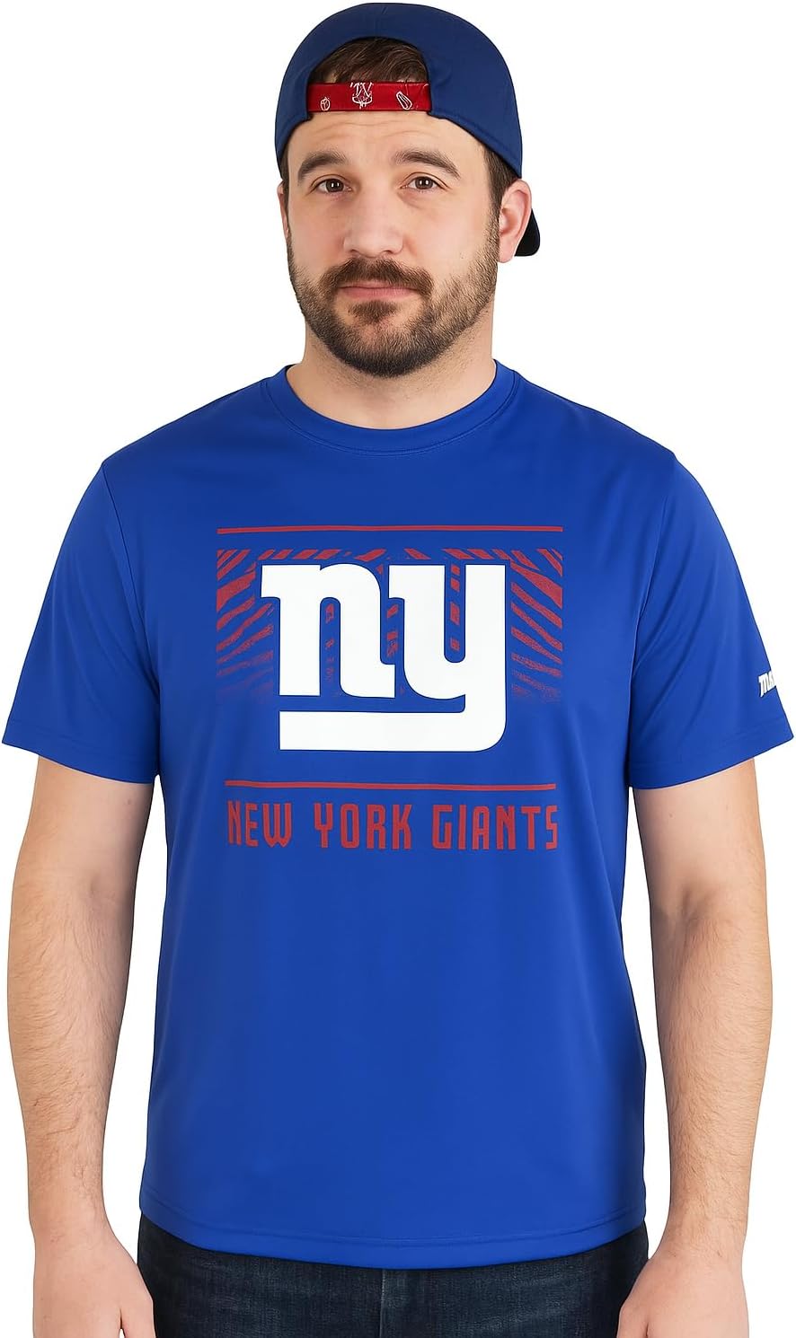 Zubaz NFL Men's Short Sleeve Team Graphic T-Shirt for Fans