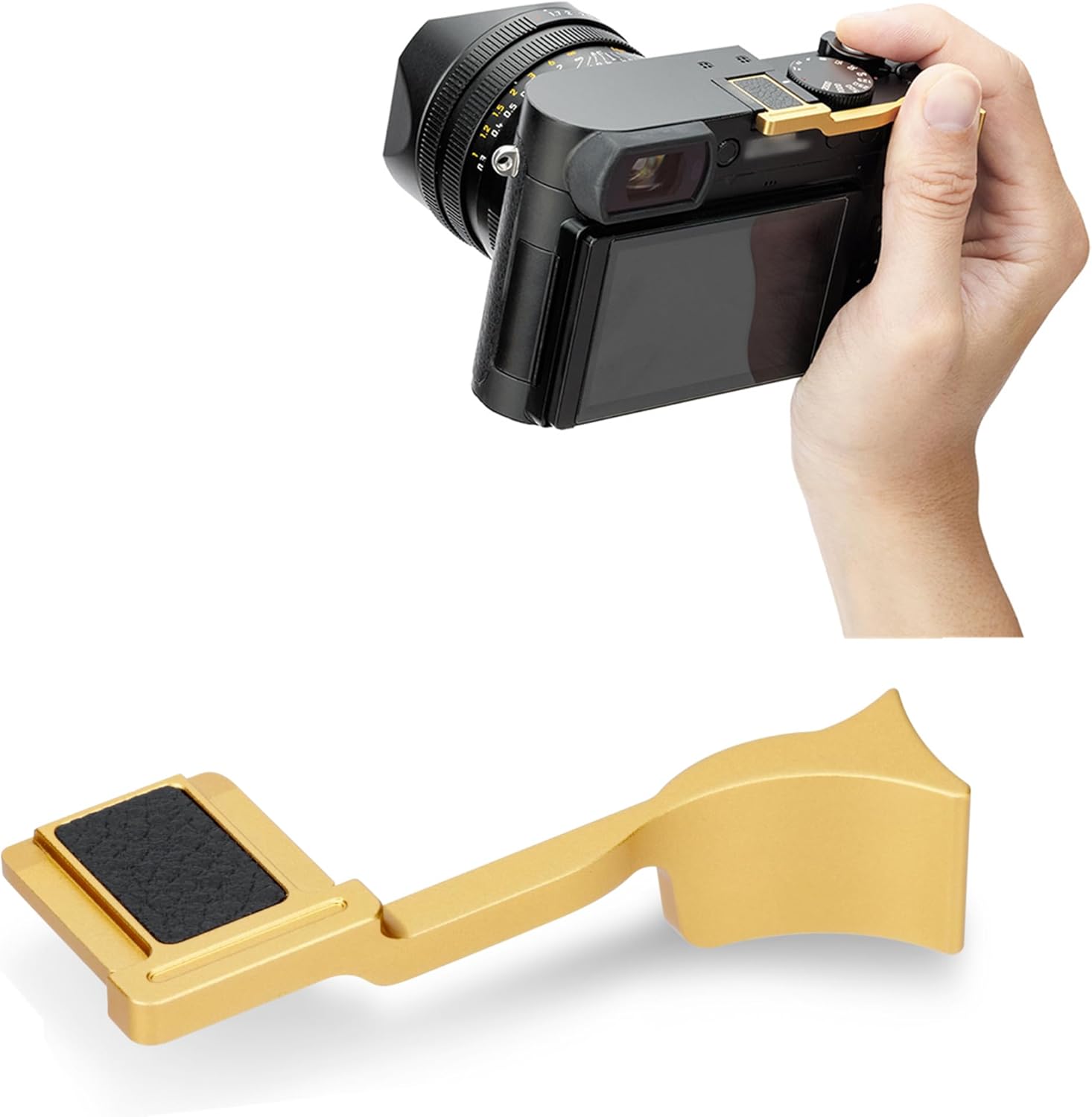 Deluxe Metal Thumb Up Grip for Leica Q3/Q3 43 Camera Support