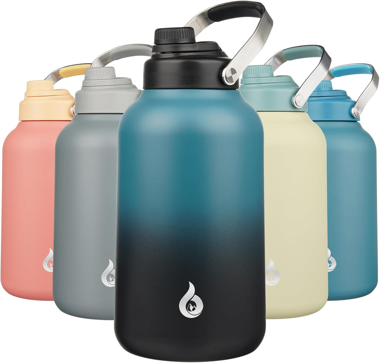Insulated 1 Gallon Water Bottle for Gym, Sports & Hiking
