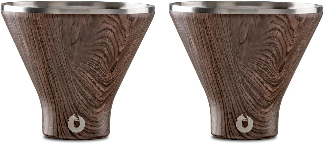 Snowfox Premium Vacuum Insulated Martini Glass Set of 2